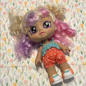 Shopkins Kindi Kids Mystabella Colorful Fashion Doll with Pink & Purple Hair